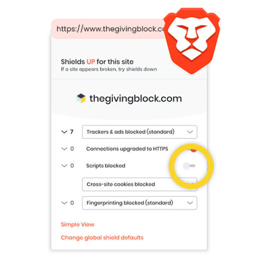 Instructions Brave Enable Javascript