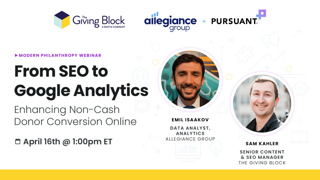 From SEO to Google Analytics-WEBINAR | The Giving Block