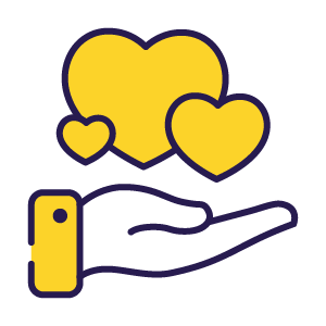 Icon - Hand Many Hearts
