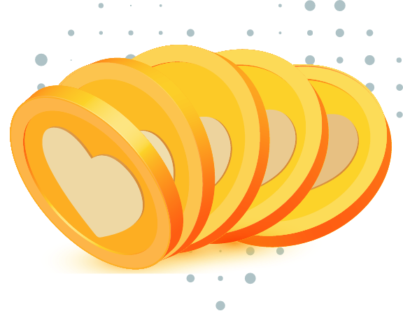 illustration crypto gold coins | The Giving Block illustration crypto gold coins | The Giving Block